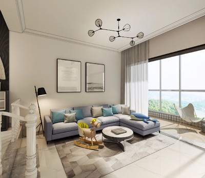 84平中式现代一居，诗意栖居与现代生活的完美融合——嘉州华苑装修实景图赏析